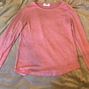 Long sleeved pink shirt